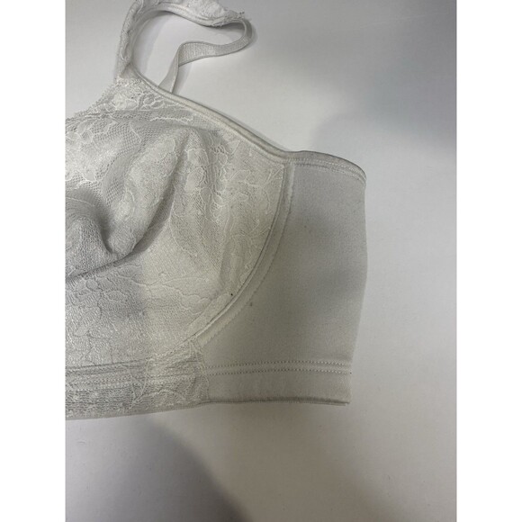 Playtex Bra 40C  E515 18 Hour Ultimate Shoulder Comfort Wireless White Womens - Picture 7 of 13